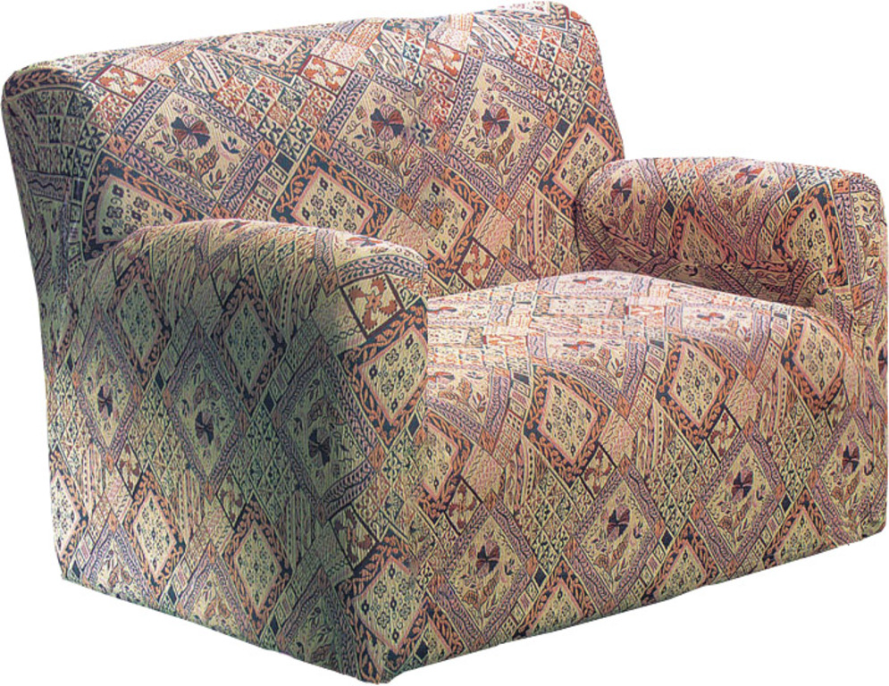 Чудесный разноцветный чехол, накидка на 2-местный диван